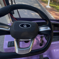Carrito de Golf Eléctrico de 4 Ruedas con Parabrisas Delantero y Portaequipajes, Cuatriciclo Eléctrico para Resort, Precio de Fábrica HLD