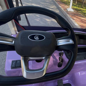 Voiturette de golf électrique 4 roues HLD à prix d'usine avec <span class=keywords><strong>pare</strong></span>-<span class=keywords><strong>brise</strong></span> avant et porte-bagages de toit, Quadricycle électrique pour navette de station balnéaire - Product Image 6