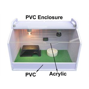 30.7 pouces <span class=keywords><strong>Extra</strong></span> <span class=keywords><strong>Large</strong></span> PVC Reptile Enclos Cailles Nichoirs Bébé Poussin Couveuse <span class=keywords><strong>Cage</strong></span> Boîte Cages Cailles À Vendre - Product Image 4