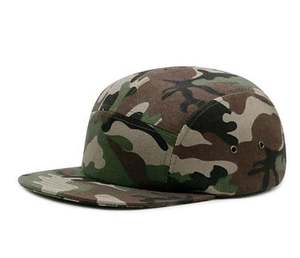 Gorra de 5 Paneles con Visera Plana, Precio de Fábrica al por Mayor, Camuflaje, Logotipo Personalizado, para Deportes al Aire Libre, Playa, Esquí - Product Image 3