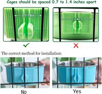 Abreuvoir pour lapin, hamster, animal de compagnie, cage suspendue, acier inoxydable, chien, chat, bol à nourriture et à eau durable pour chiot, chaton