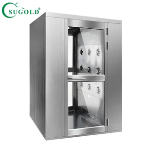 Factory Supply Class 100 Stainless Steel 304 Electronical Interlock Air Shower for Clean Room