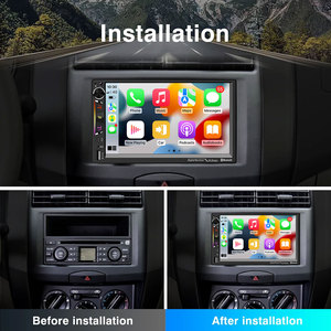 7 inch 2 din phổ Android 14 Xe đa phương tiện đảo ngược Viện trợ máy ảnh đầu vào không dây Android Auto Stereo Carplay đài phát thanh xe - Product Image 2