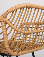 Tabouret de bar en rotin tressé à la main, confortable, respirant et ergonomique, idéal pour bar, îlot de cuisine ou comptoir - Vente flash