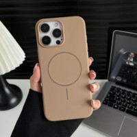 Coque de téléphone souple en TPU couleur unie de qualité supérieure à prix de gros pour iPhone 16 17 Pro Max et Samsung S23 24 Ultra avec design magnétique