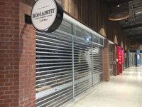 Puerta Enrollable Recta de Policarbonato Transparente Moderna de Alta Resistencia para Exteriores, Garajes y Tiendas, Directo de Fábrica