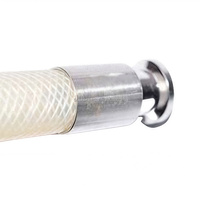 Tuyau d'air en silicone tressé de qualité alimentaire - Tube en caoutchouc de silicone renforcé haute température haute pression, épaisseur de paroi 1,2 mm