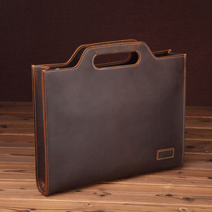 Sacoche Homme Vintage en Cuir Crazy Horse 13 Pouces, Sac à Main d'Affaires en Cuir de Vachette Pleine Fleur, Sac Messager – Vente en Gros - Product Image 2