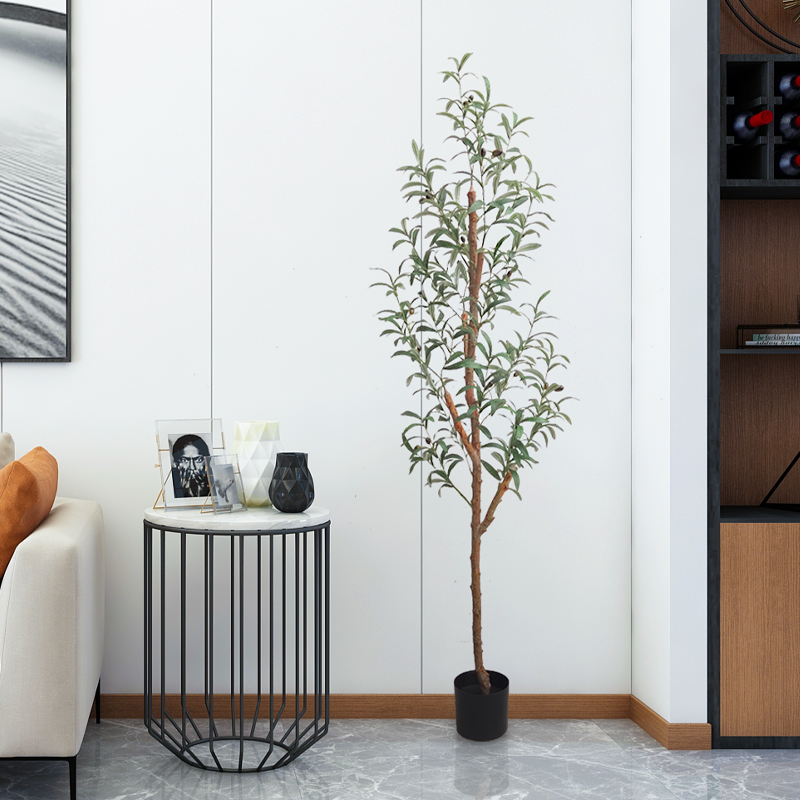 Artificial Decorative Tree Nearly Natural Decorative House Artificial Potted Plant 5.5ft Olive Tree Faux