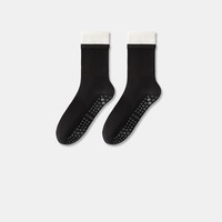Chaussettes de yoga antidérapantes pour femme, logo personnalisé, mi-mollet, pour Pilates, entraînement intérieur et musculation