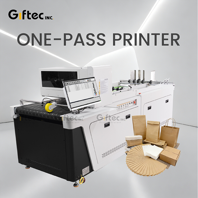 Giftec Single Pass Printer High Speed Digital Printing for Packaging Cardboard Paper Bags