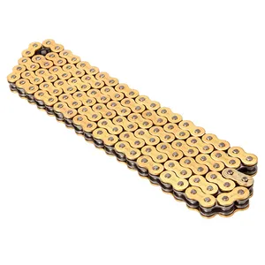 Custom gold 520 x ring motorcycle chain for ATV motorcycle