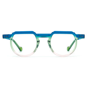 Finioneサンプルハイエンドfyshacetateカスタムロゴ光学メガネアイウェア眼鏡フレームアセテートメタル - Product Image 2