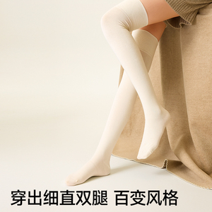 Women's Over The Knee Terry Socks Long Non Slip Thigh High Solid Color Autumn Winter Warm Casual Socks - Product Image 3