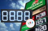Panneau d'affichage des prix du gaz LED extérieur