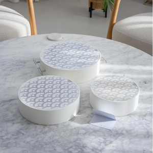 Cá nhân món tráng miệng ngày hiển thị hộp với kim loại xử lý da bao bì <span class=keywords><strong>Box</strong></span> Set cho Macarons tráng miệng Pastry Sôcôla - Product Image 2