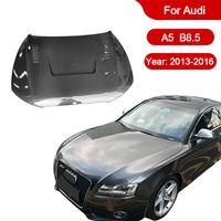 Capot avant de voiture en fibre de carbone véritable personnalisé pour Audi A5 B8.5 2013 2014 2015 2016, amélioration du capot moteur en carbone