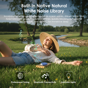 Altavoces de Almohada para <span class=keywords><strong>Dormir</strong></span> con Ruido Blanco, Ultrafinos, con Bluetooth, Temporizador, Control de Volumen, Inalámbricos, Ayuda para <span class=keywords><strong>Dormir</strong></span> - Product Image 2