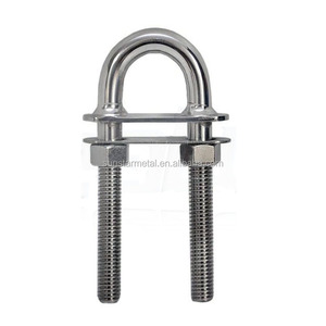 Nouveau boulon en U en acier inoxydable 316 poli avec plaque soudée pour le poupe et l'œil de proa de bateau, quincaillerie marine - Product Image 3