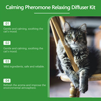 Diffuseur apaisant pour chat avec prise US/UE, recharge de phéromones pour la détente et le confort des animaux de compagnie