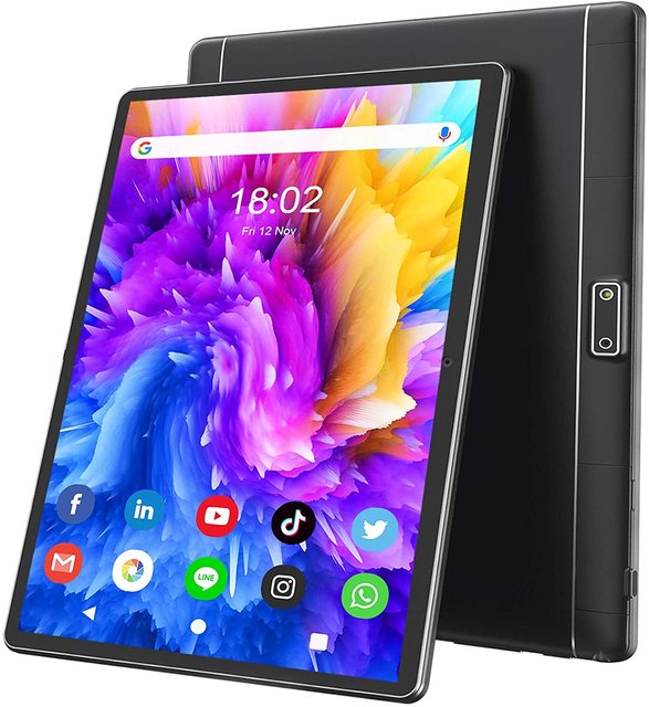 Tablet 10 Inch Android 8 3G Phone Tablets Dual Camera Dual Sim Card 5MP Camera, Wifi, GPS, Quad Core