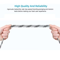 Câble adaptateur OTG 2-en-1 en nylon tressé USB 3.0 Type-C/Micro USB 3A Charge rapide Synchronisation des données Conducteur en cuivre pur Alliage d'aluminium
