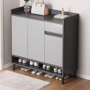 Grande capacità moderna <span class=keywords><strong>scarpiera</strong></span> economica soluzione di stoccaggio <span class=keywords><strong>per</strong></span> mobili <span class=keywords><strong>per</strong></span> la casa cremagliera in legno <span class=keywords><strong>per</strong></span> ingresso soggiorno piccolo - Product Image 2