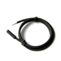 Sensor Evaporator HVAC IP68 tahan air NTC termistor 10K 100K TPE Probe suhu Overmolded