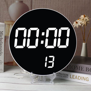 Reloj Despertador Electrónico Digital LED Redondo de 10.6 Pulgadas con Temperatura Ambiente, Calendario, Función de Repetición, Cuenta Regresiva/Ascendente, Control Remoto, Decoración para Hogar y Oficina - Product Image 6