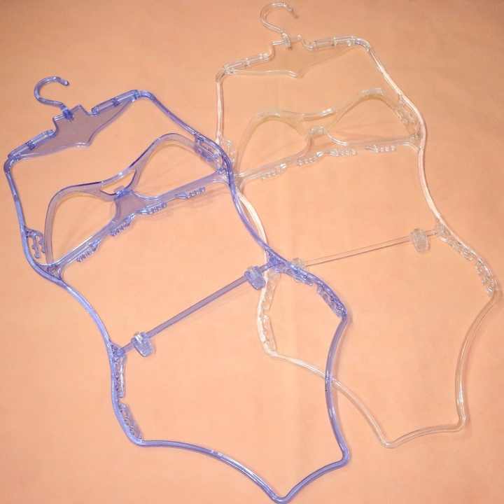 Transparent Folding Swimwear Hanger Swimsuit Cloth Hanger For Wholesale