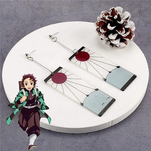 Pendientes <span class=keywords><strong>de</strong></span> Acrílico <span class=keywords><strong>de</strong></span> Moda con Diseño <span class=keywords><strong>de</strong></span> Demon Slayer <span class=keywords><strong>Kimetsu</strong></span> No Yaiba, Pendientes <span class=keywords><strong>de</strong></span> Espada Fantasma para Mujeres y Hombres, Accesorios <span class=keywords><strong>de</strong></span> Joyería para Cosplay - Product Image 1