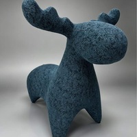 Tabouret en forme de renne de dessin animé pour enfants, siège cadeau pour salon, décoration de magasin, espace commercial