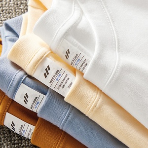 Ropa de hombre personalizada 230G, <span class=keywords><strong>Camiseta</strong></span> lisa de peso pesado, <span class=keywords><strong>Camiseta</strong></span> básica de algodón de <span class=keywords><strong>manga</strong></span> <span class=keywords><strong>larga</strong></span> con cuello redondo, <span class=keywords><strong>camiseta</strong></span> informal transpirable para hombre, <span class=keywords><strong>camiseta</strong></span> en blanco - Product Image 2