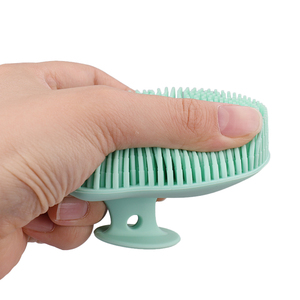 Brosse de massage corporelle antimicrobienne en silicone intégral multicolore pour homme et femme, idéale pour le bain et la douche – Cadeau promotionnel - Product Image 4
