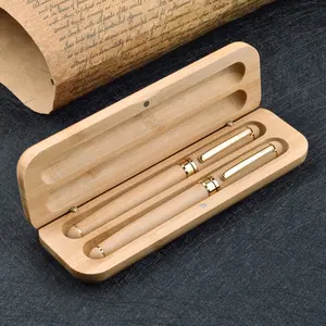 Set di penne stilografiche in legno Eco Friendly personalizzate
