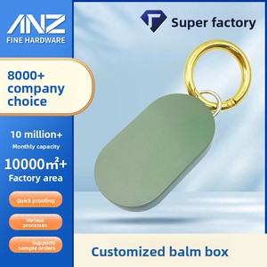 Caja de Bálsamo Sólido Personalizada de Fábrica, de Aleación de Zinc Chapada en Oro, con Impresión por Grabado, Tapa Deslizante con Logotipo, Multifuncional, Creativa, con Lazo, ANZ WA61 - Product Image 3