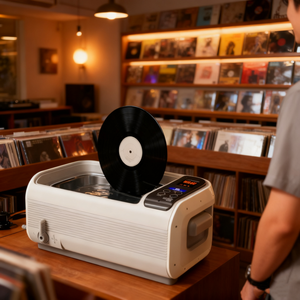 Système de nettoyage ultrasonique <span class=keywords><strong>professionnel</strong></span> 6L Nettoyeur ultrasonique <span class=keywords><strong>pour</strong></span> disques vinyles <span class=keywords><strong>pour</strong></span> la <span class=keywords><strong>restauration</strong></span>, les magasins de disques et la préservation audio - Product Image 1