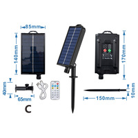 Bandes lumineuses LED de jardin, boîtes lumineuses, adaptateurs pour système d'énergie solaire, solutions MPPT