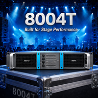 Amplificateur de puissance professionnel 800W 4 canaux classe H pour karaoké, DJ, enceintes PA et système de sonorisation des basses