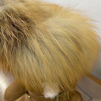 Bottes d'hiver unisexes en cuir véritable et fourrure de renard avec doublure en cuir véritable, semelle intérieure en EVA, imperméables