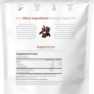 Fabbrica all'ingrosso Cross Border popolare pacchetto di 180 Soft Capsule di olio di semi di zucca e estratto di <span class=keywords><strong>Aloe</strong></span> <span class=keywords><strong>Vera</strong></span> offerta speciale - Product Image 4