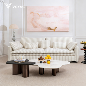 Wabisabi Furniture Reclining Square Upholstered Sectional Fabric <b>Sofa</b> Set for Villa Living-Modern Design Durable & Comfortable - Product Image 4