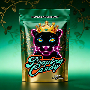 Custom Printed Recyclable Resealable PE Zipper Top Herb & Salad Package <b>Bags</b> 3.5g-1lb - Product Image 6