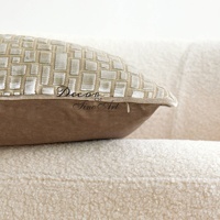 Housse de coussin décorative en velours à motifs géométriques, housse de coussin luxueuse de couleur violette, livraison gratuite
