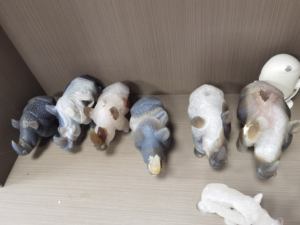 천연 대형 마노 손 조각 정동석 동굴 코뿔소 인형 - Product Image 5