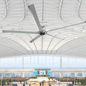 SANXIN usine personnalisé <span class=keywords><strong>SX</strong></span>-DFS73 entrepôt atelier lame en aluminium industriel laitier pilier monté 220V plafond géant HVLS ventilateur - Product Image 3