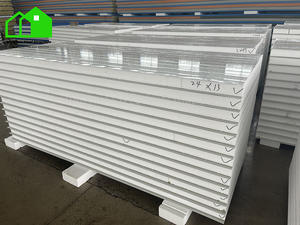 Panneaux sandwich à âme en <span class=keywords><strong>laine</strong></span> <span class=keywords><strong>de</strong></span> verre/<span class=keywords><strong>laine</strong></span> <span class=keywords><strong>de</strong></span> <span class=keywords><strong>roche</strong></span>/EPS, en acier PPGI, résistant à l'eau, anti-feu, design moderne, prix bas - Product Image 3