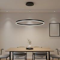 Lustre suspendu moderne nordique 20W LED, luminaire rond créatif de style artistique pour salon, décoration de plafond