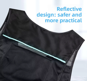 Gilet respirant réfléchissant pour hommes pour l'été Gilet isolant pour chantier <span class=keywords><strong>de</strong></span> construction Artefact <span class=keywords><strong>de</strong></span> protection thermique <span class=keywords><strong>de</strong></span> refroidissement - Product Image 5