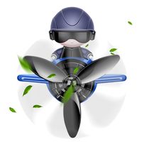 Diffuseur de parfum pour voiture de luxe, clip de ventilation de voiture, astronaute, ornement, parfum longue durée, hélice rotative, diffuseur d'air pour voiture